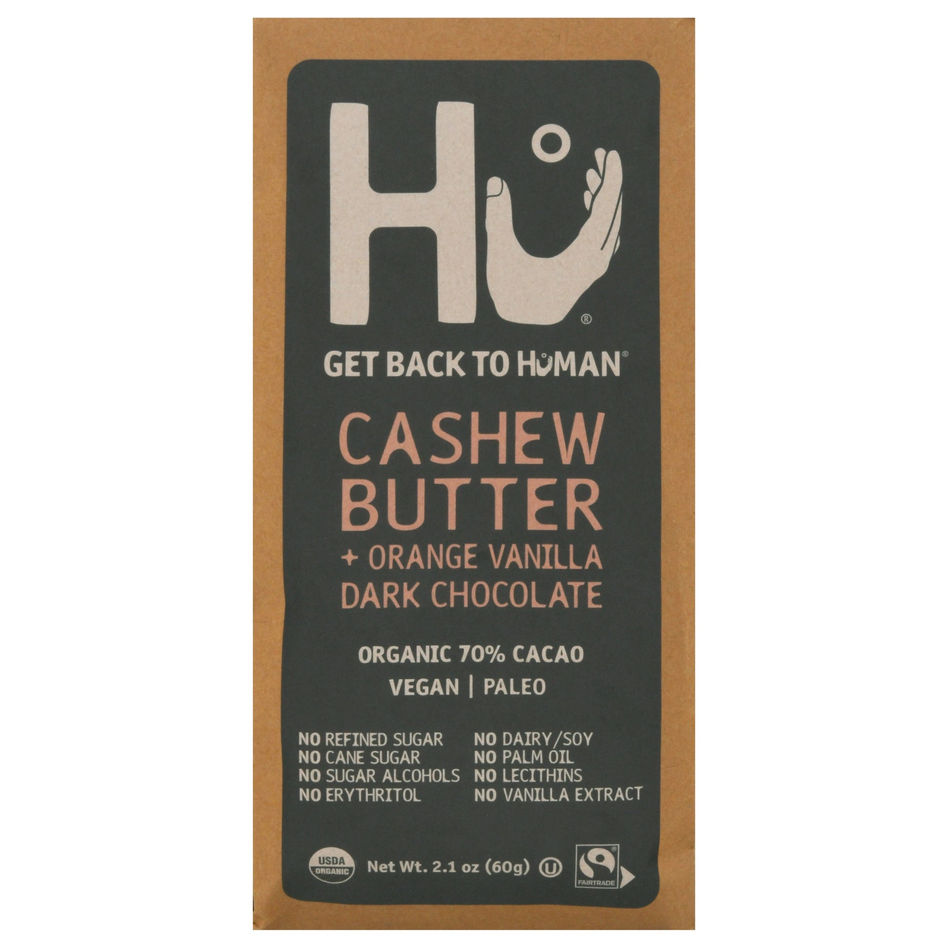 Hu Chocolate Orange Vanilla Cashew Butter 2.1 Oz (Pack of 12)