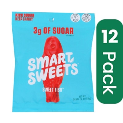 Smart sweets - Gummy Sweet Fish 1.8 oz (Pack of 12)