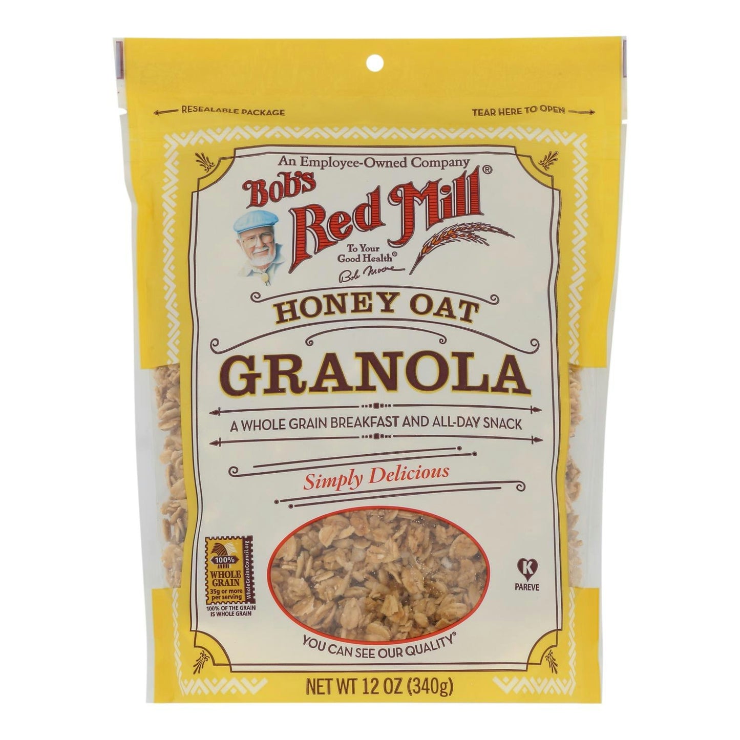 Bob's Red Mill - Honey Oat Granola - 12 oz (Pack of 4)