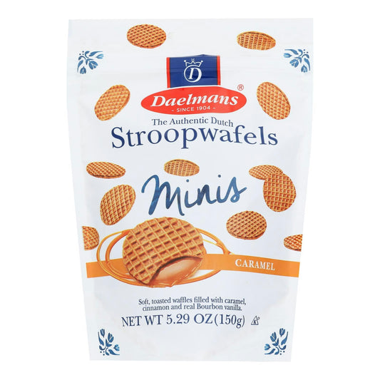 Daelmans Stroopwafel - Caramel - Mini 5.29 oz (Pack of 10)