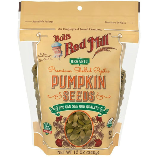 Bobs Red Mill Organic Pumpkin Seeds - 12 Ounce (Pack of 4)