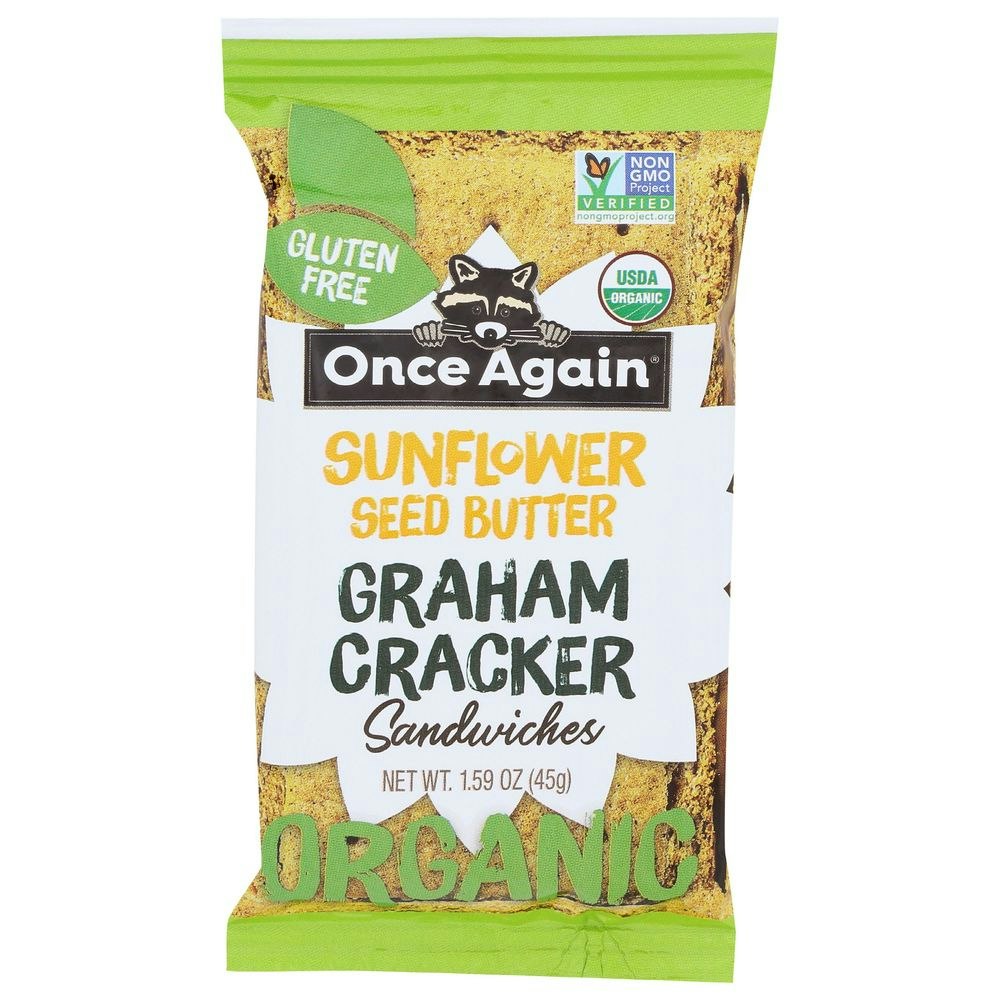 Once Again Sunflower Seed Butter Graham Cracker Sandwich 1.59 Oz Pack of 8