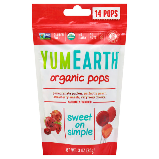 Yumearth Lolli Pop 14Ct Organic 3 oz (Pack of 6)