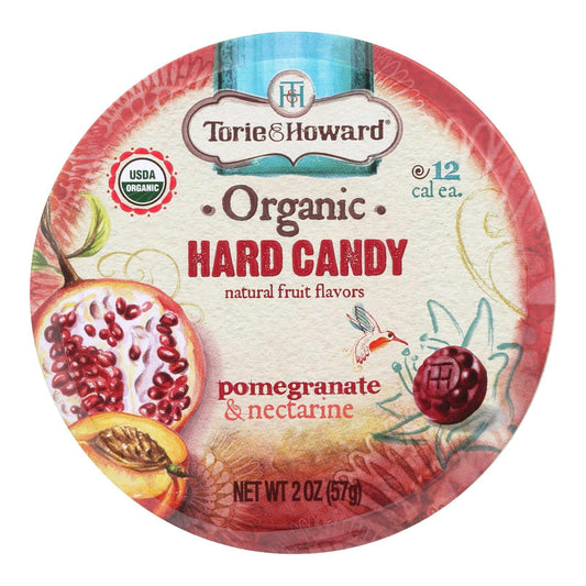 Torie & Howard Grapefruit & Honey Organic Hard Candy Tin - 2 oz (Pack of 8)