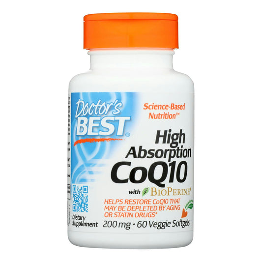 Doctor's Best - Coq10 Hi Absorb 200Mg - 60 sgel