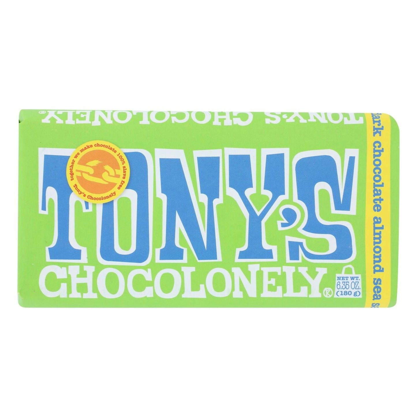 Tonys Cho Bar Choc Drk Almd Sea Slt - 6.35 oz (Pack of 15)