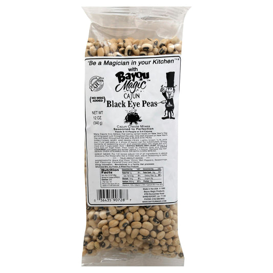 Bayou Magic Peas Blackeye Cajun - 12 Oz (Pack of 12)