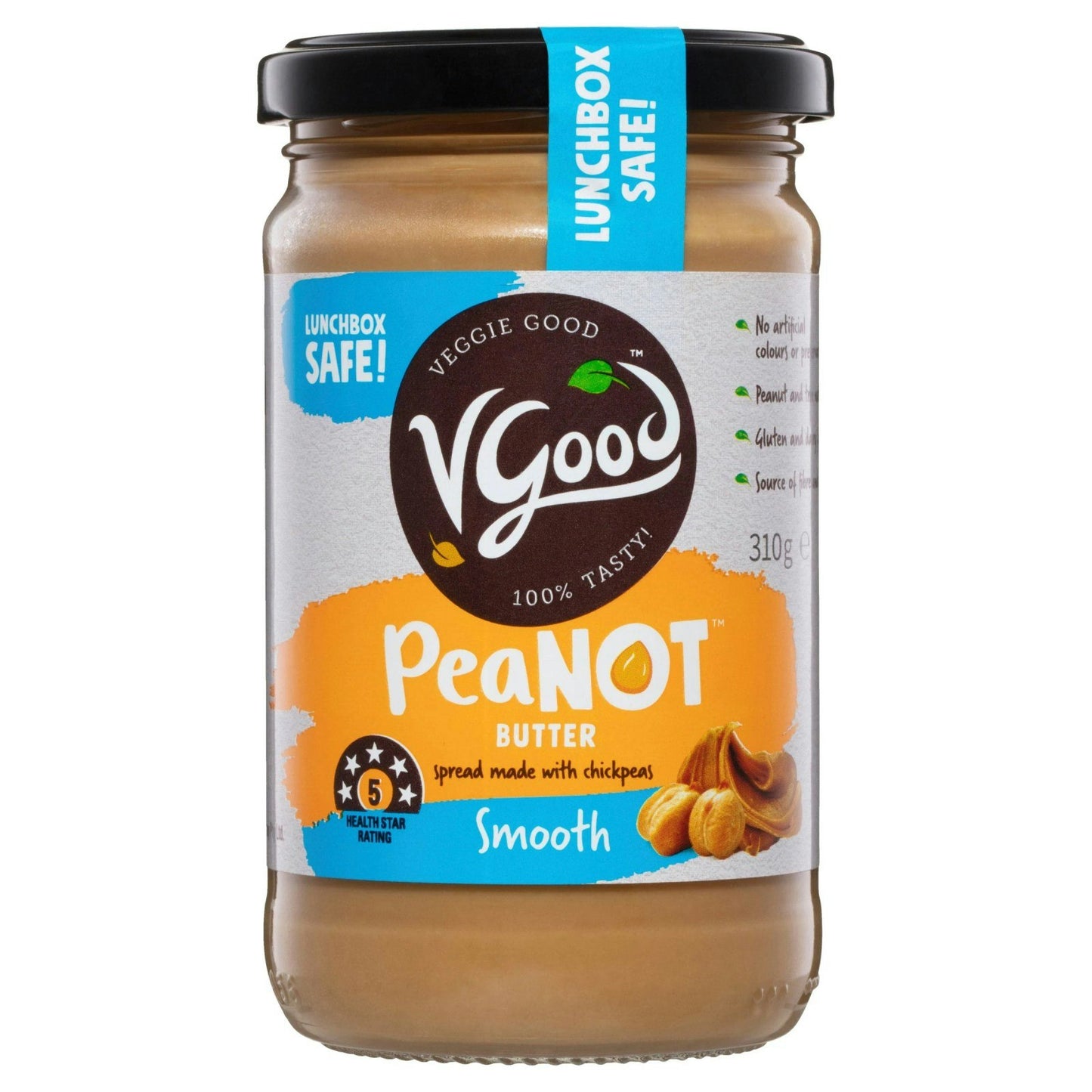 Vgood - Smooth Peanut Butter - 11 oz (Pack of 6)