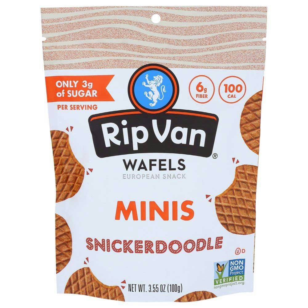 Rip Van Snickerdoodle Low Sugar Minis Wafels - 3.55 Ounce (Pack of 6)