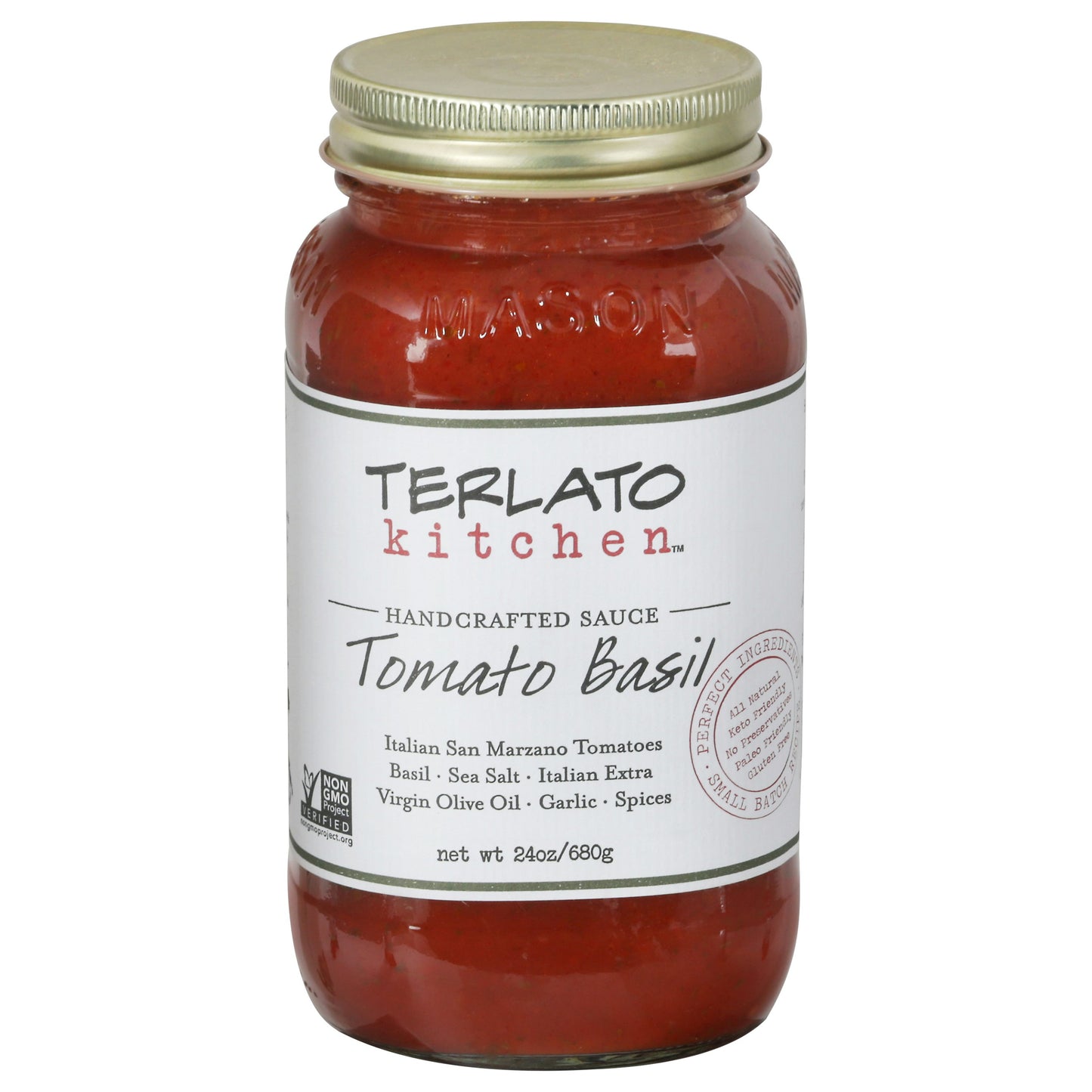 Terlato Kitchen Sauce Tomato Basil 24 Oz (Pack of 6)