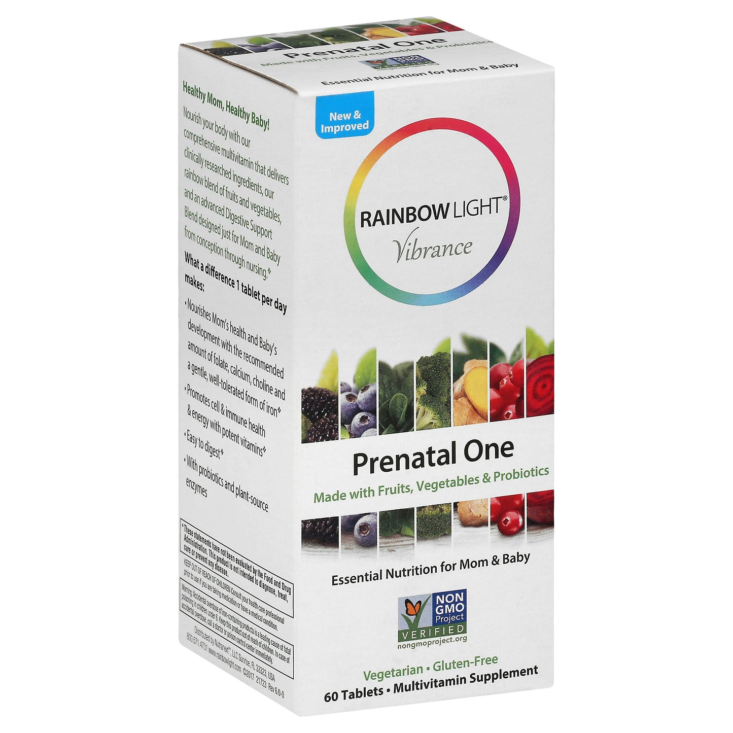 Rainbow Light Vibrance Prenatal One Multivitamin Tablet - 60 count per pack