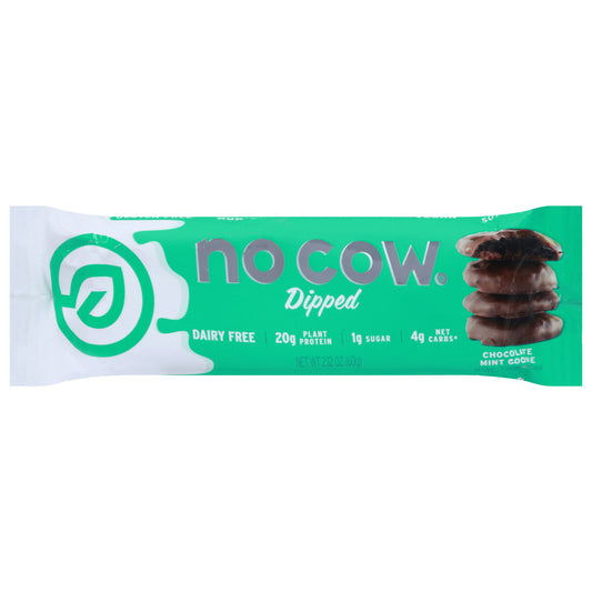 No Cow Bar Bar Chocolate Mint Cookie 2.12 Oz (Pack of 12)