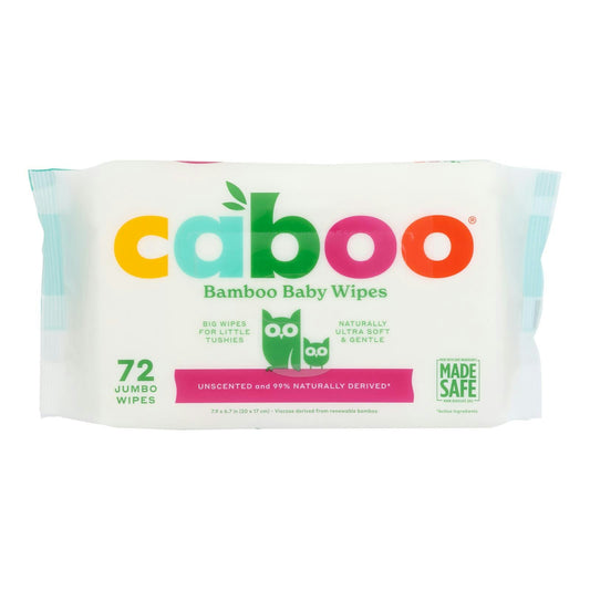 Caboo - Baby Wipes Bamboo 72 Per Pack (12 Packs Total)