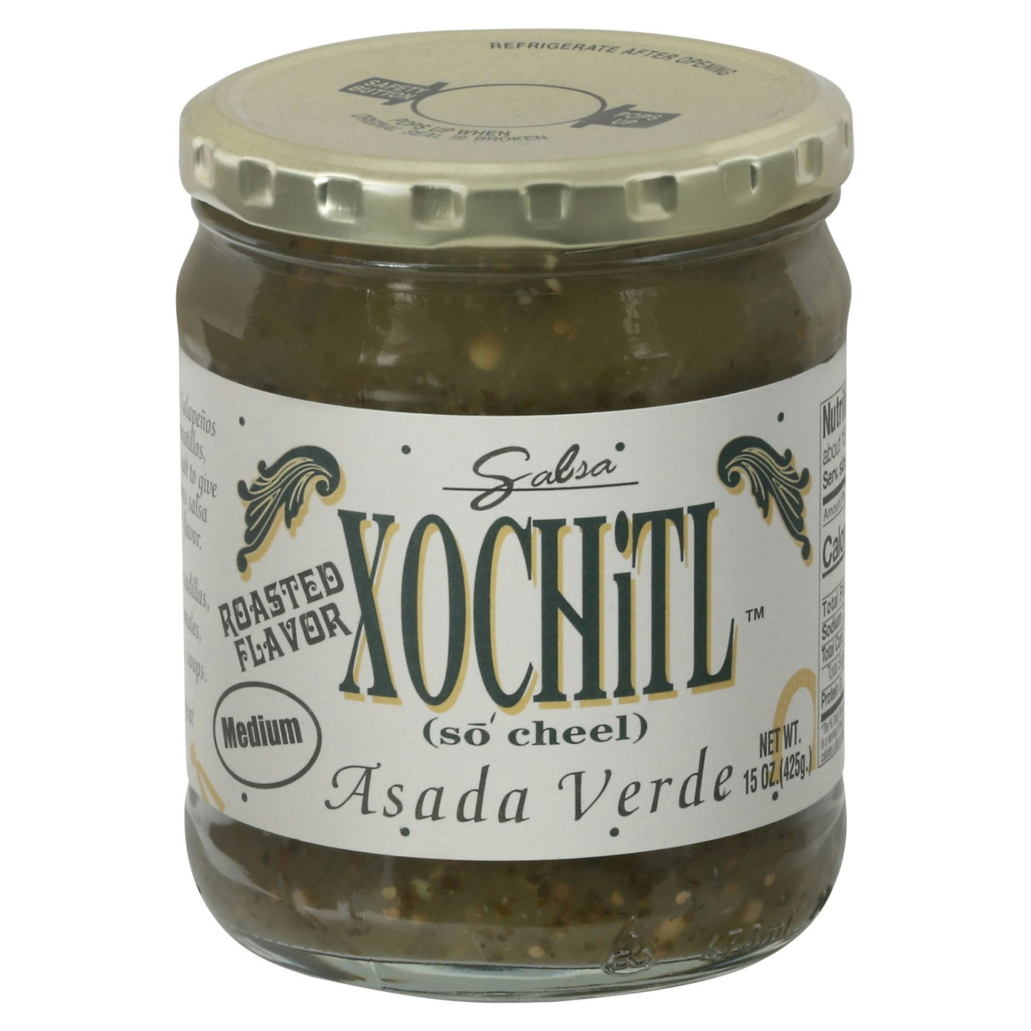 Xochitl Salsa Asada Verde Meduim 15 oz (Pack Of 6)