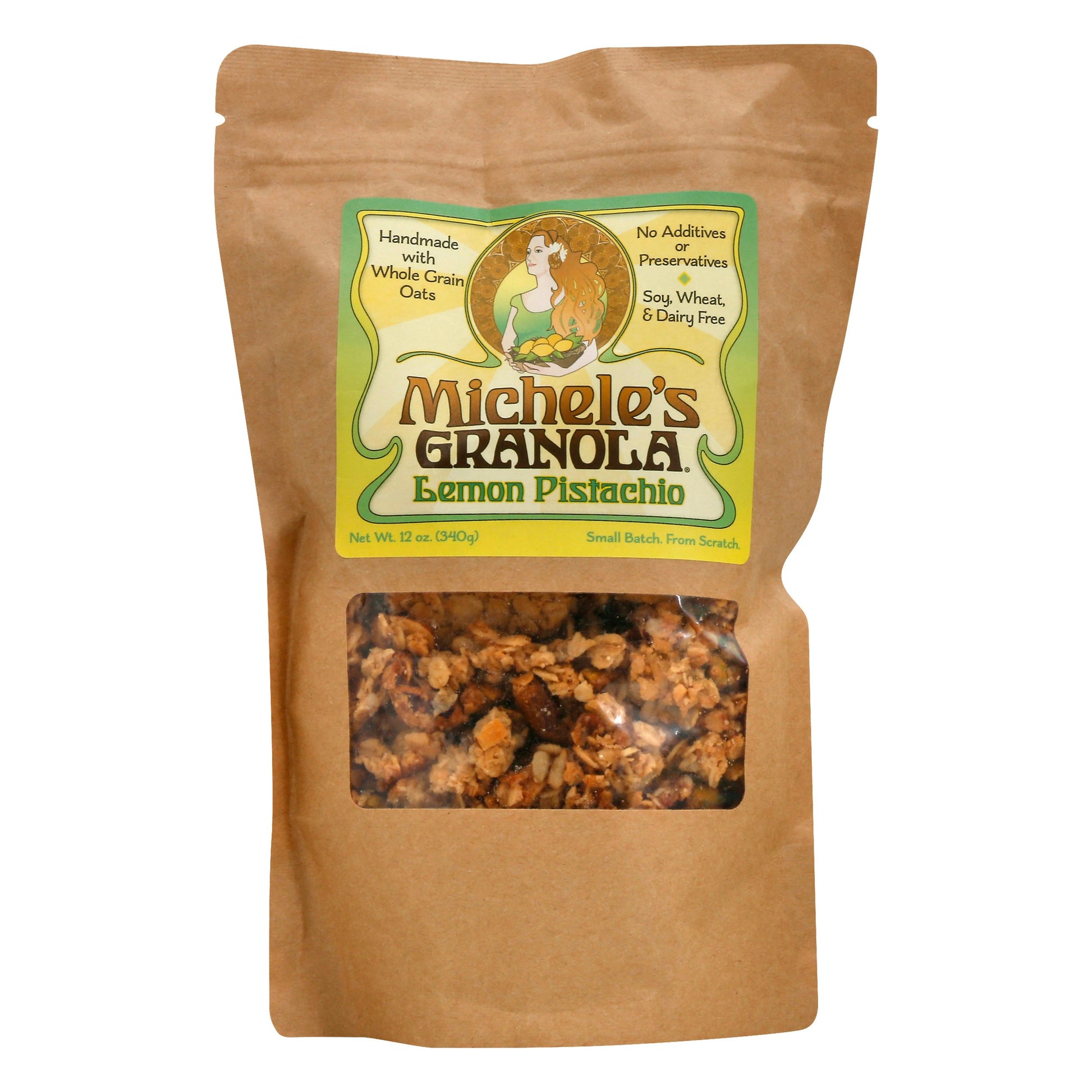 Micheles Granola Pistachio Lemon 12 Oz Pack of 6