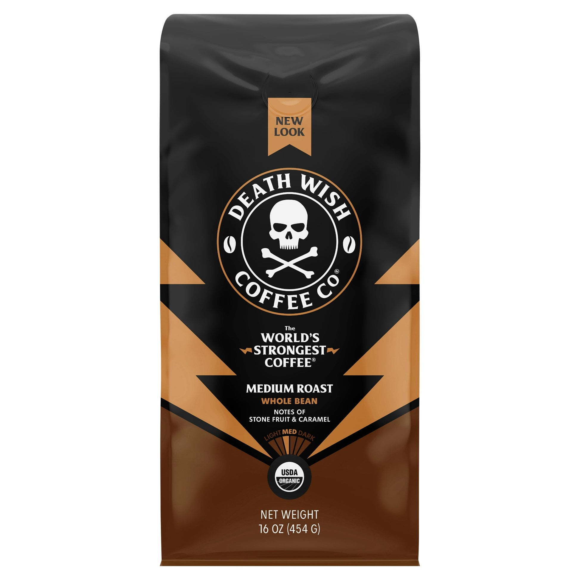 Death Wish Coffee Coffee Whole bean Medium Roast 16 oz (Pack Of 6)