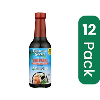 Coconut Secret Sauce Teriyaki Coconut Aminos Organic - 10 oz (Pack of 12)