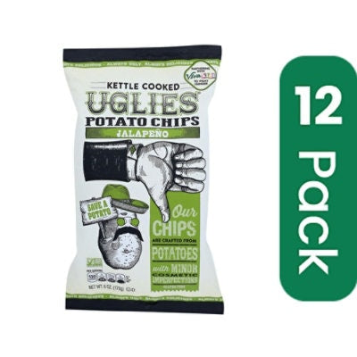 Uglies - Pot Chips Jalapeno Gluten Free 6 oz (Pack of 12)