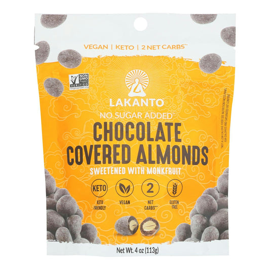 Lakanto - Almonds Chocolate Covered 4 oz (Pack of 8)