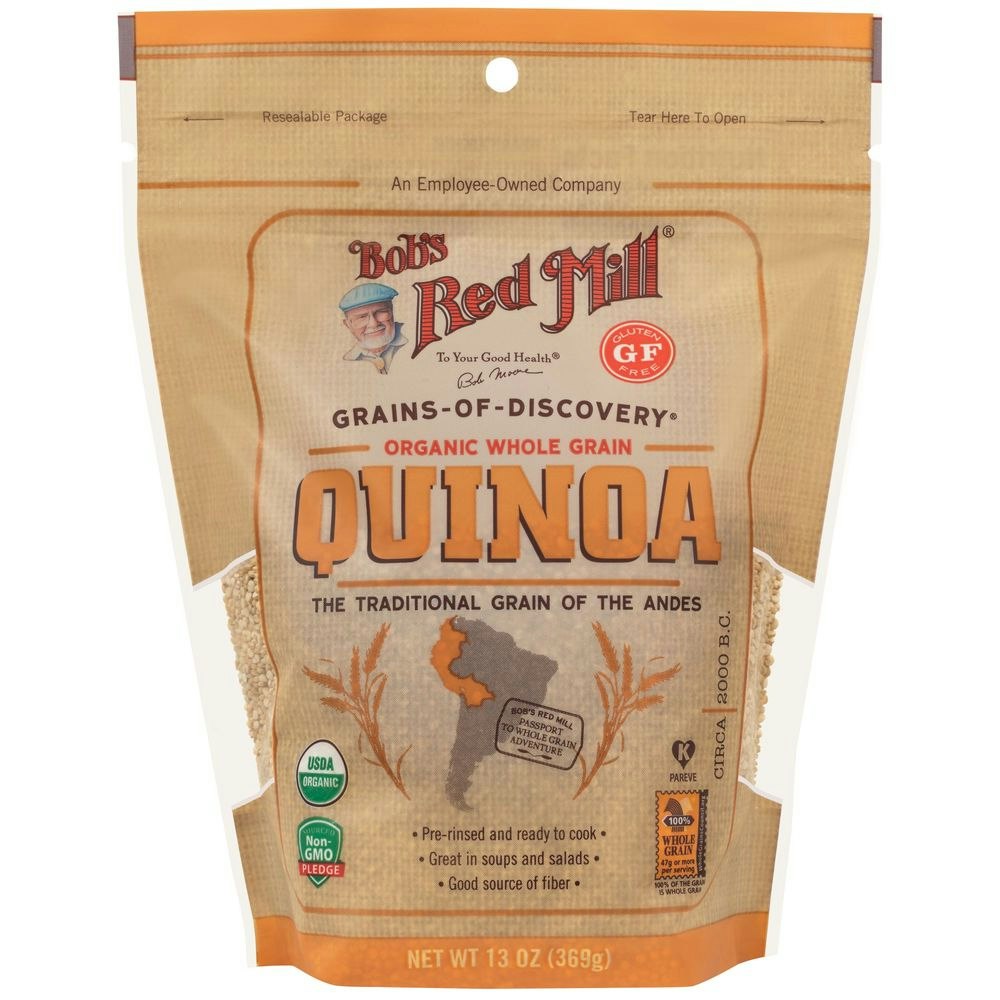 Bobs Red Mill Organic White Quinoa - 13 Ounce (Pack of 5)