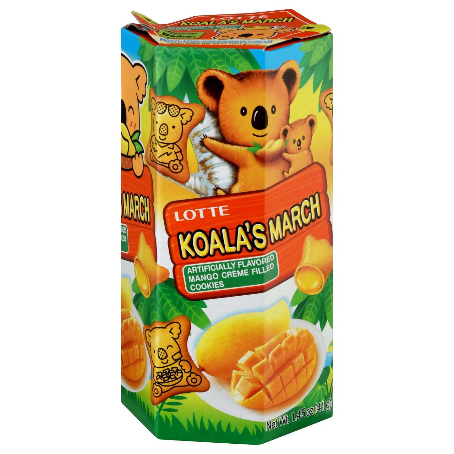 Lotte Cookies Koalas March Mango 1.45 oz (Pack of 6)