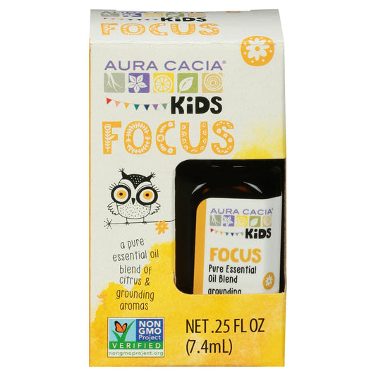 Aura Cacia Oil Essential Kid Focus 0.25 Fl oz (Pack of 3)