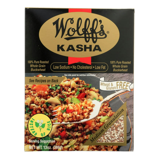 Wolffs Roasted Buckwheat Kasha Cereal - 13 oz (Pack of 6)