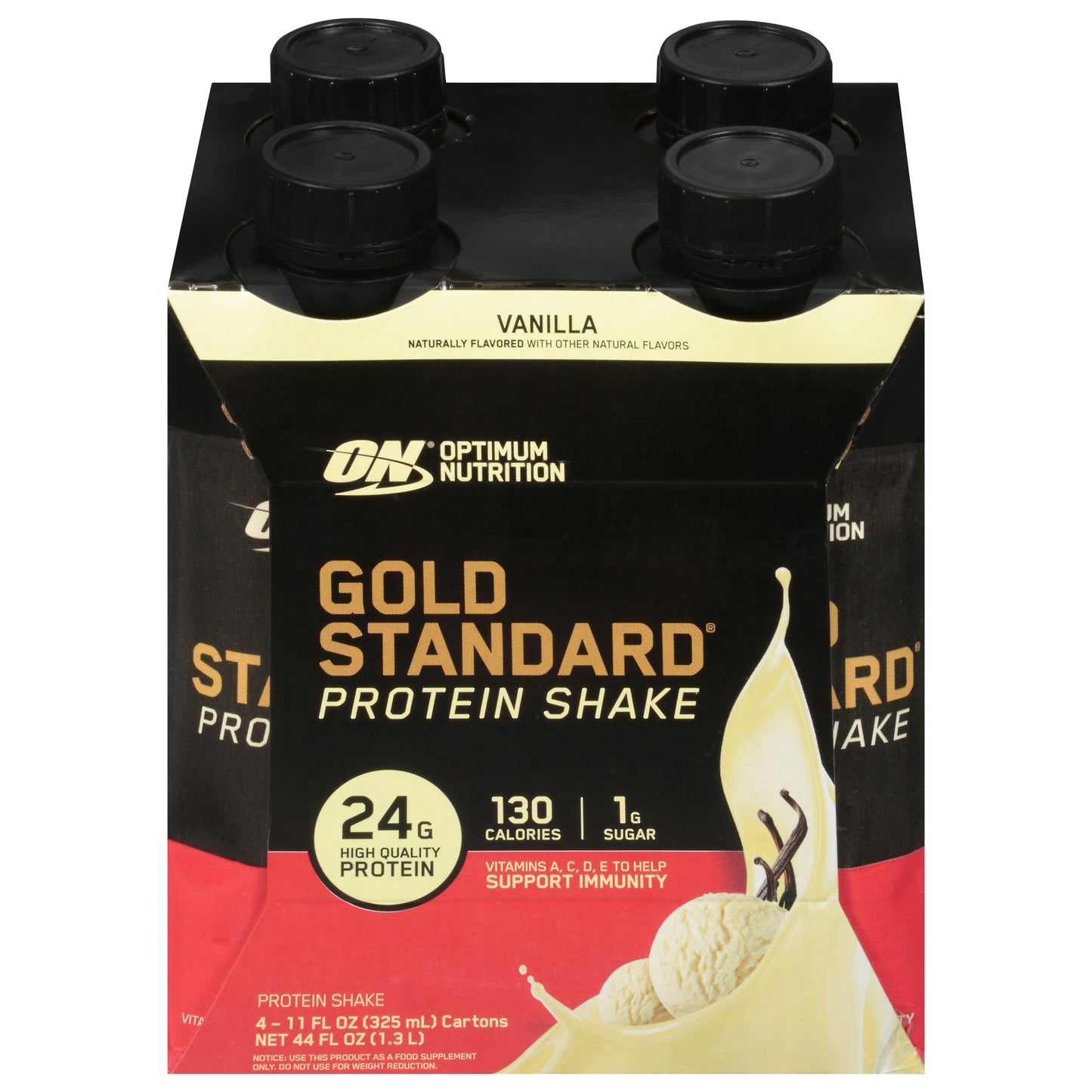 Optimum Nutrition Whey Protein RTD Vanilla 44 Fo Pack of 3