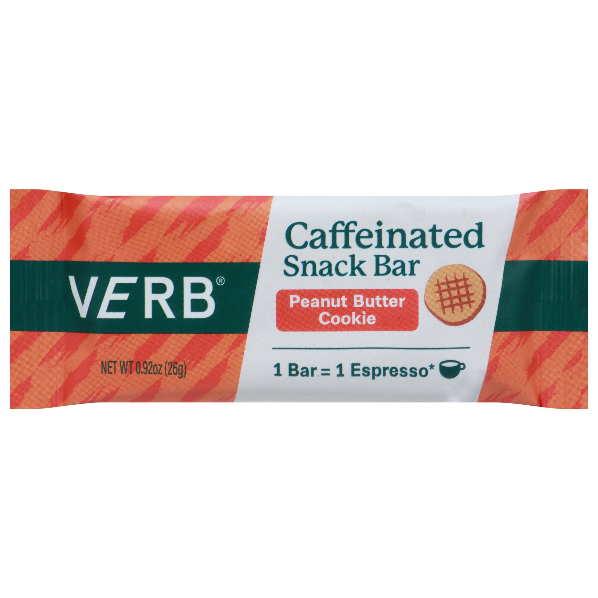 Verb Energy Bar Peanut Butter Crunch - .92 Oz (Pack of 16)