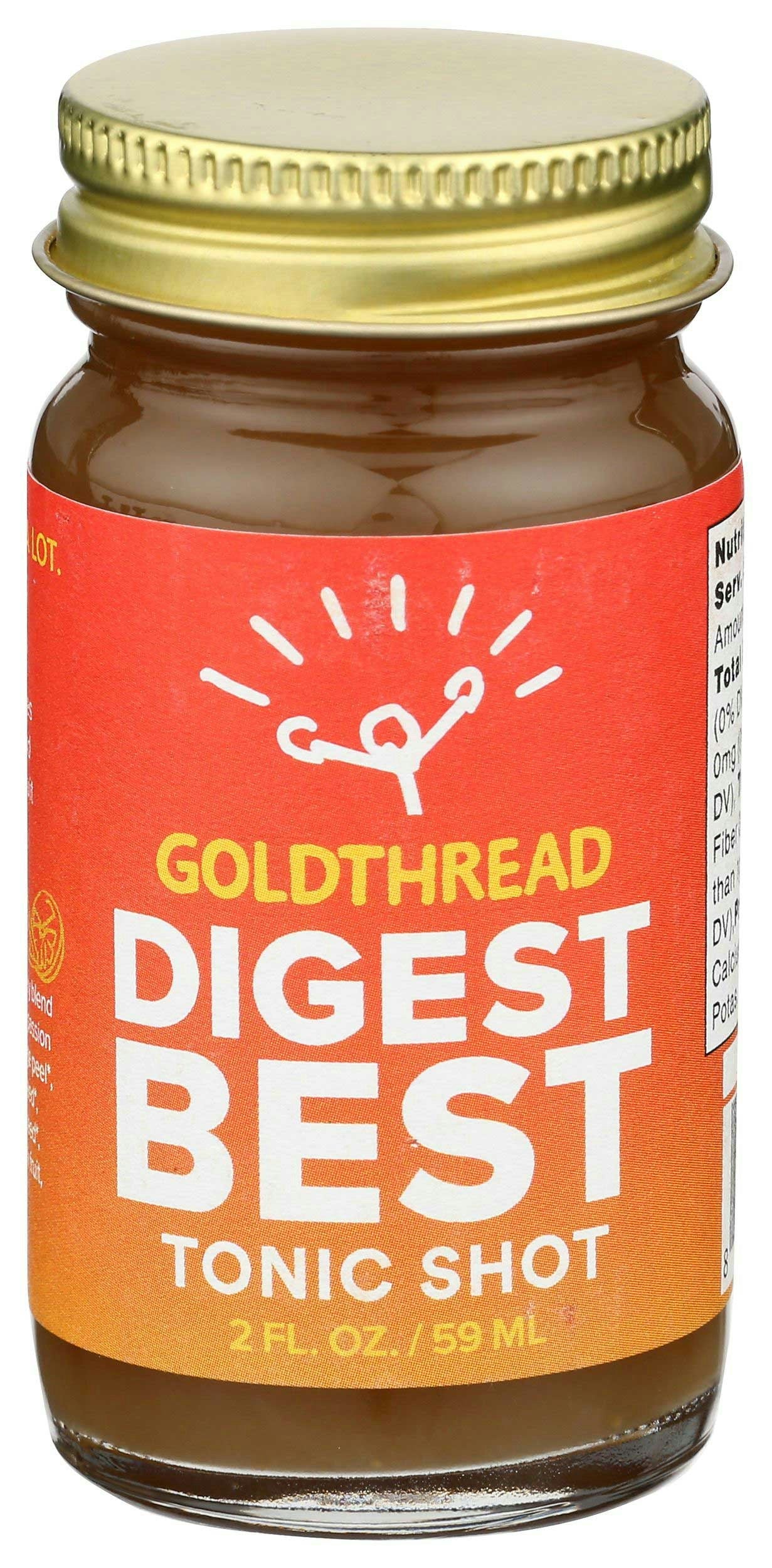 Goldthread Digest Best Plant Based Tonic Shots - 2 Fluid Ounce (Pack of 8)