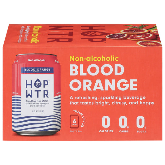 Hop Water Water Blood Orange 6 Pk 72 fl oz (Pack of 4)