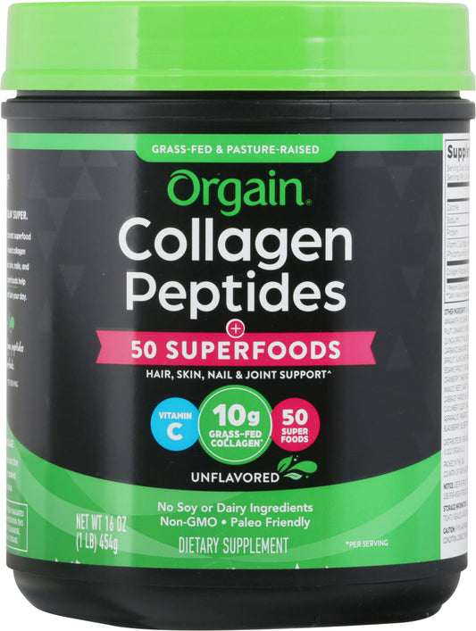 Orgain Collagen Superfood Powder Organic 16 Oz