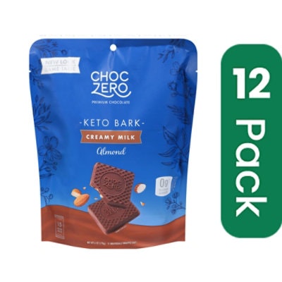 Choczero Bark Milk Chocolate Almond 6 oz (Pack Of 12)