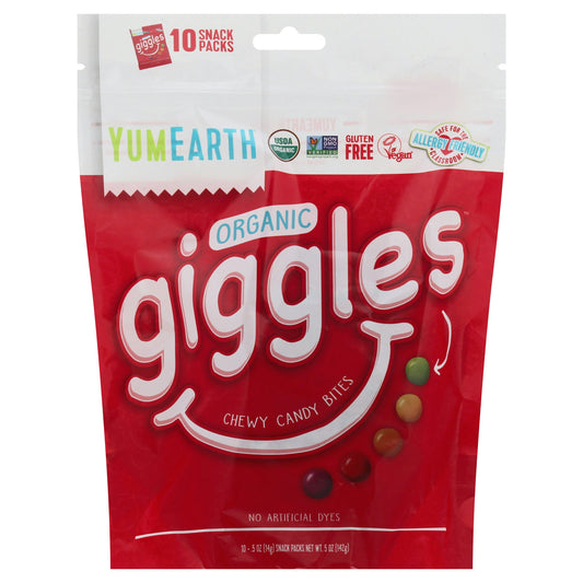 Yumearth Candy Giggles 5 Oz (Pack of 12)