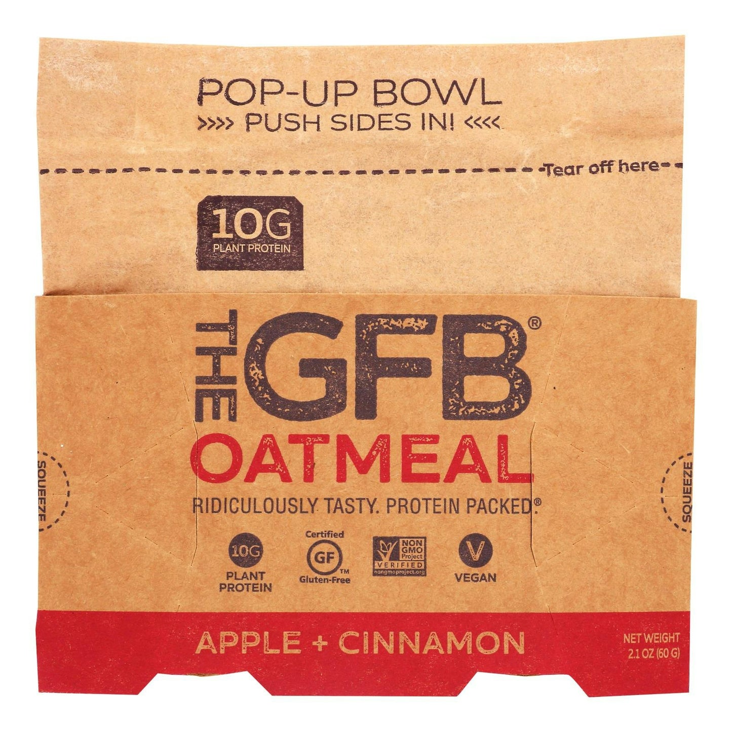 The GFB - Power Breakfast Apple Cinnamon 2 oz (Pack of 6)