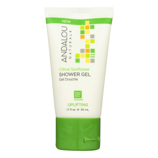 Andalou Naturals Shower Gel Citrus Sunflower 1.7 fl oz (Pack of 6)