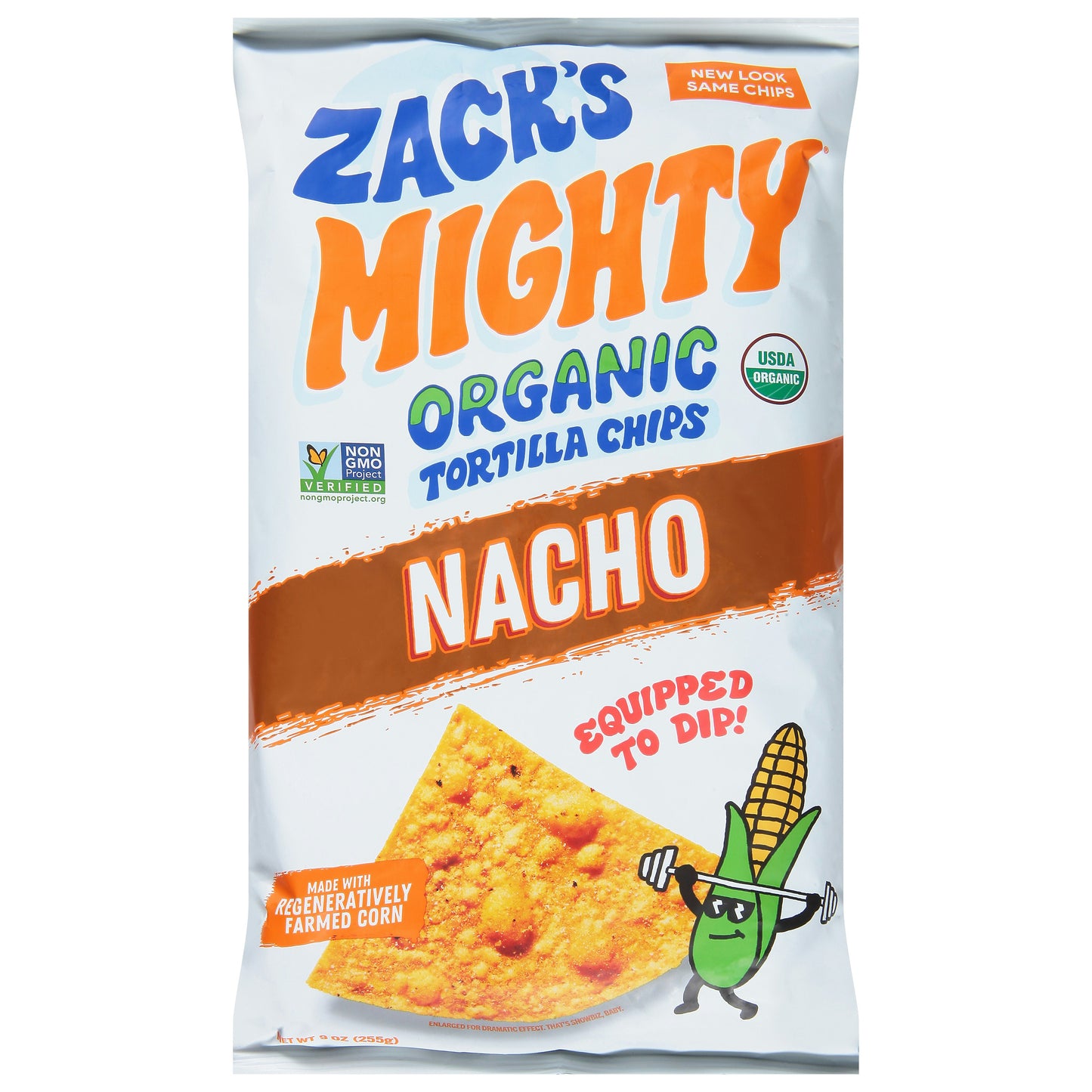 Zacks Mighty Chips Tortilla Nacho 9 Oz (Pack of 9)