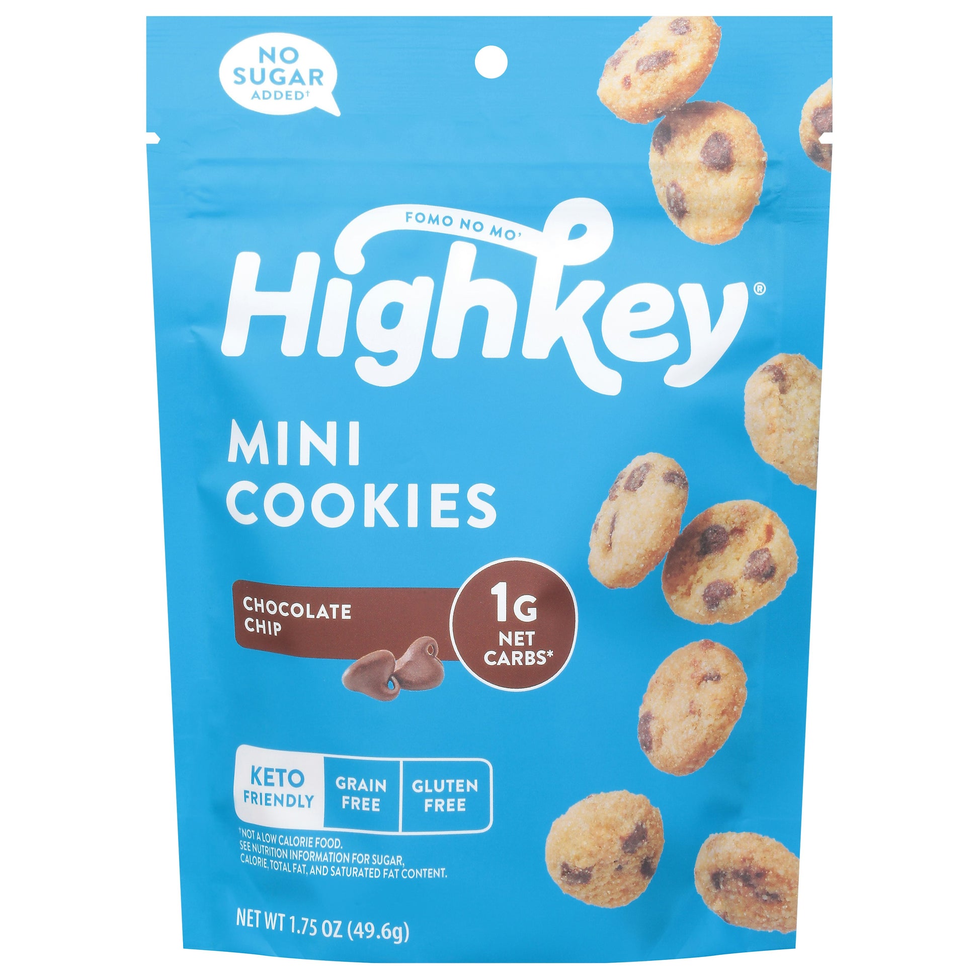 High Key Snacks Cookie Chocolate Chip Minis 1.75 Oz Pack of 8