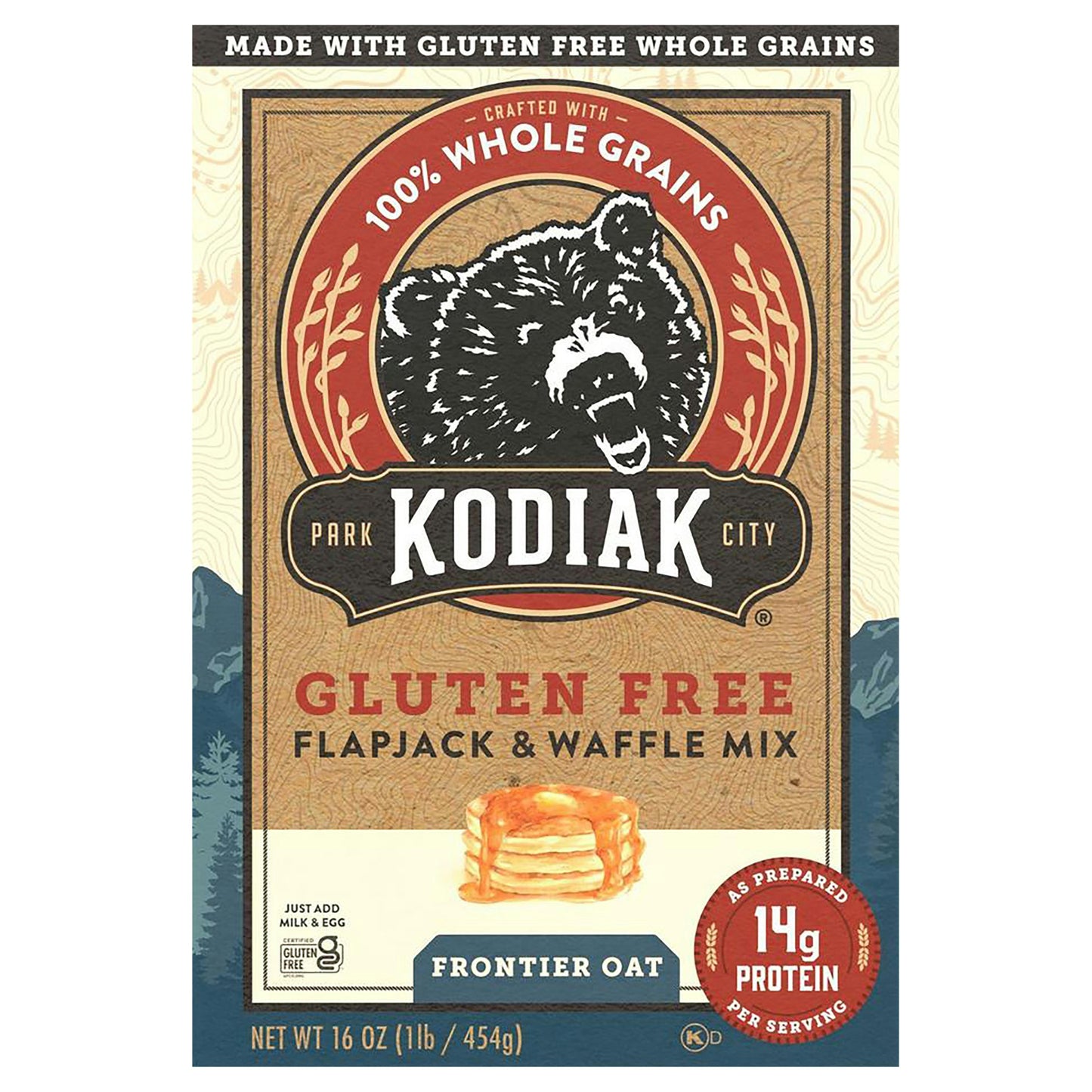 Kodiak Mix Flapjack Frontier Oat 16 Oz Pack of 6