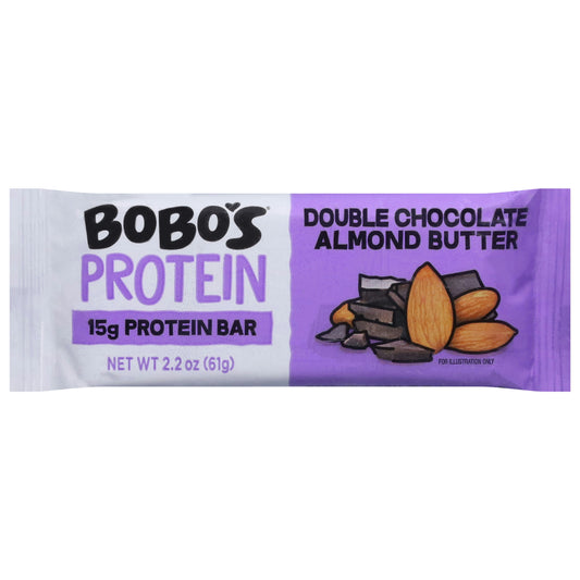 Bobo's Double Chocolate Almond Butter Protein Bar 2.2 Oz Pack of 12