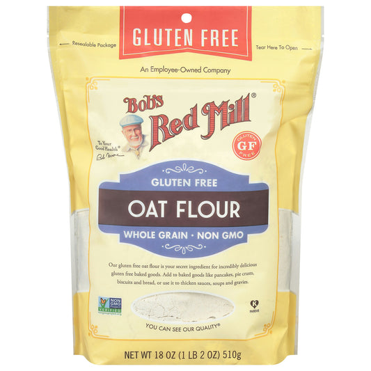 Bobs Red Mill Flour Oat 18 oz (Pack of 4)