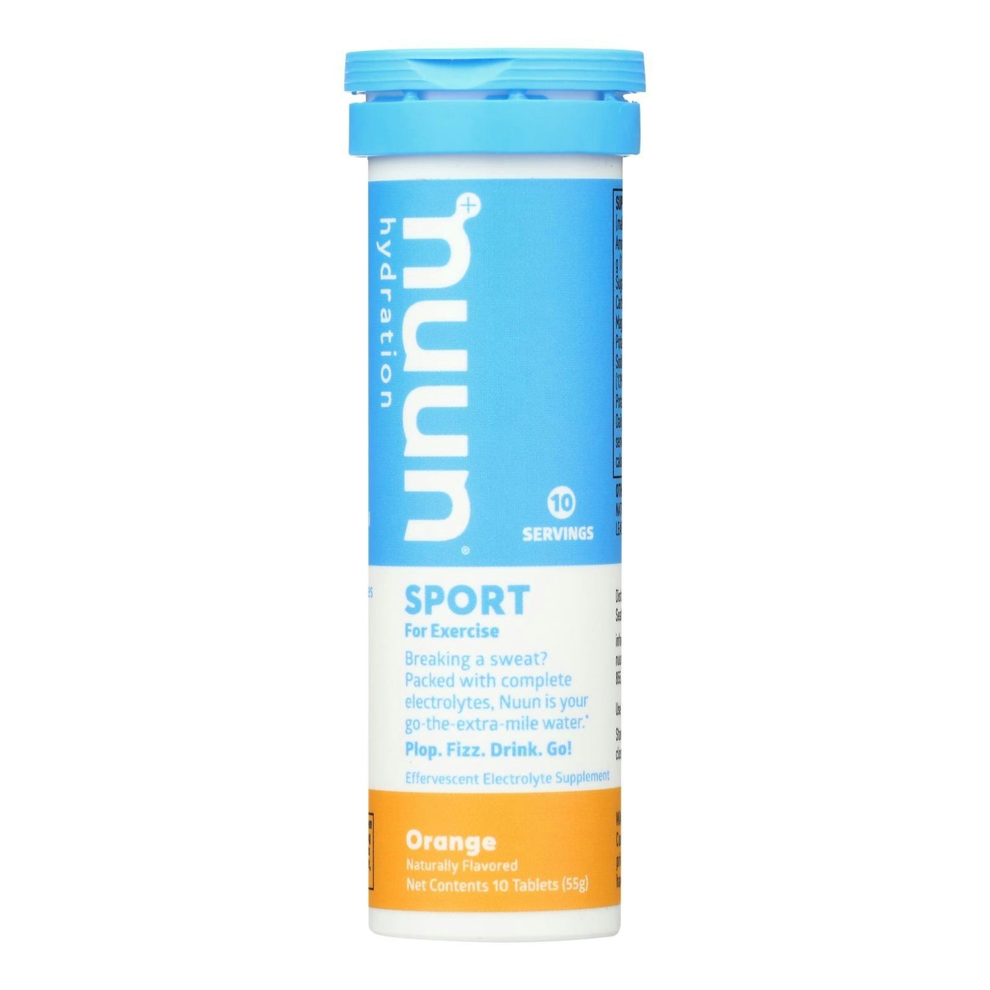 Nuun Hydration Drink Tab - Active - Orange - 10 Tablets (Pack of 8)