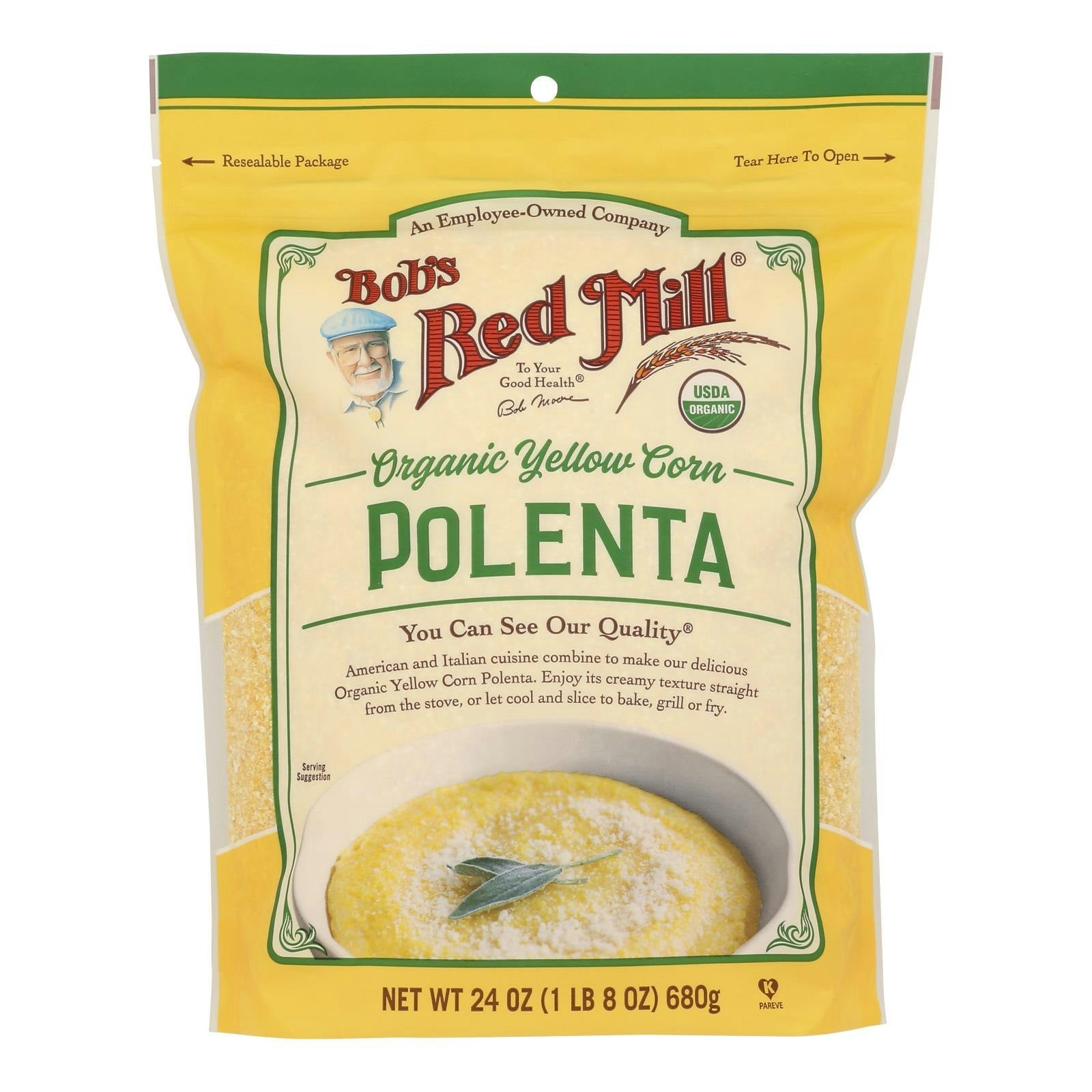 Bob's Red Mill Organic Corn Grits Polenta - 24 oz (Pack of 4)