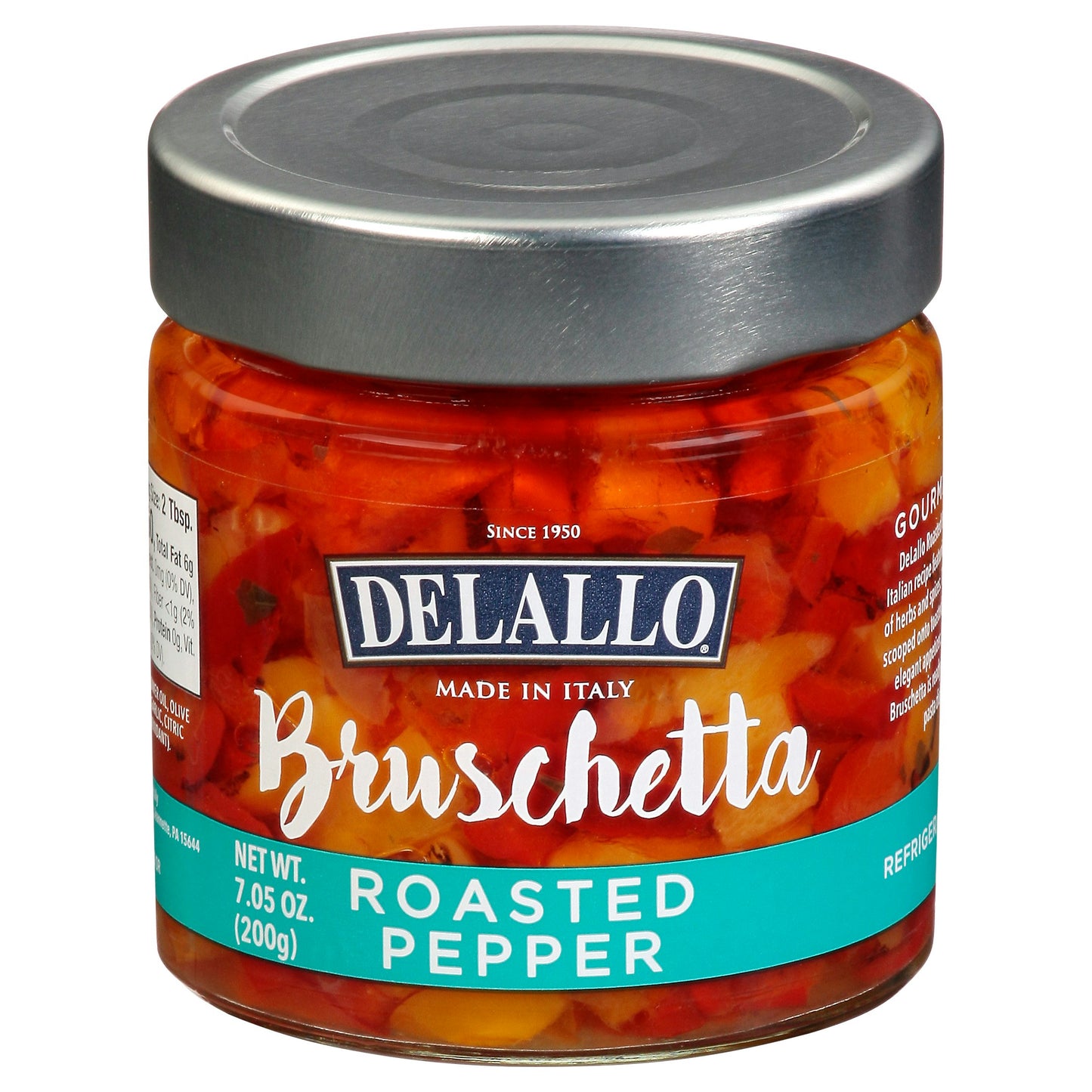 Delallo Bruschetta Roasted Red Pepper 7.05 oz (Pack Of 6)