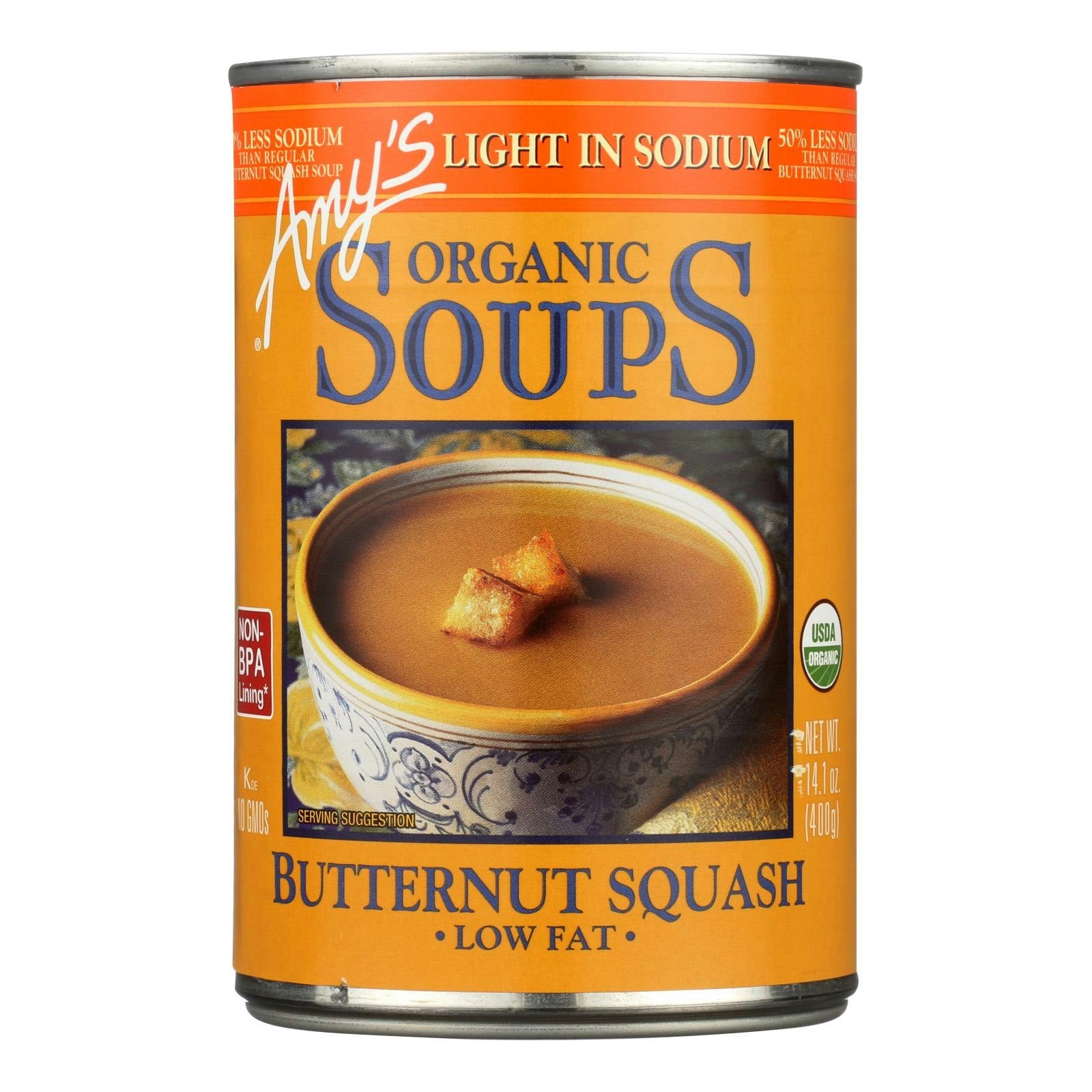 Amys Soup Light Sodium Butternut Squash Organic 14.1 Oz (Pack Of 12)