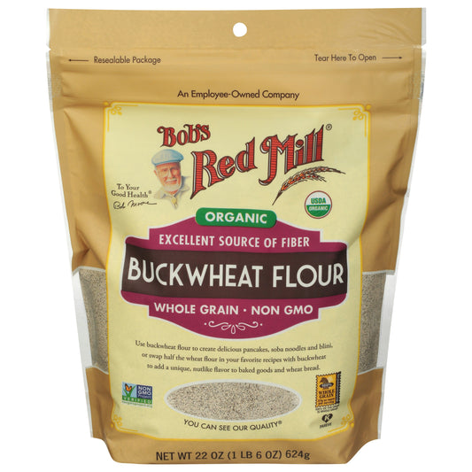 Bobs Red Mill Flour Buckwheat Org 22 oz (Pack of 4)