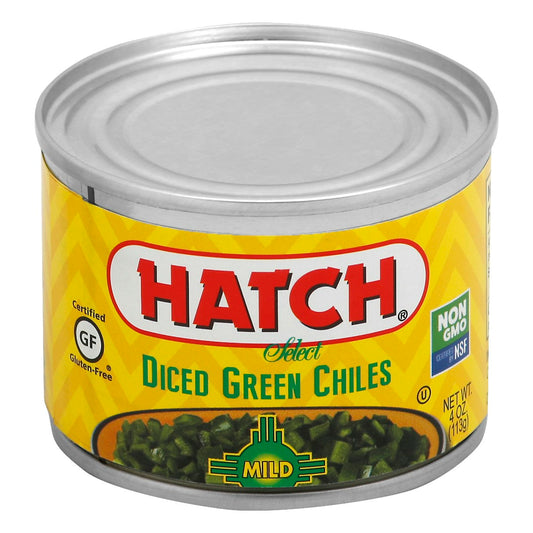 Hatch Green Chili Dice Mild 4 oz (Pack of 24)