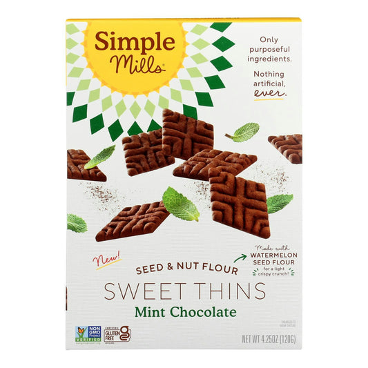 Simple Mills - Sweet Thins Chocolate Mint 4.25 oz (Pack of 6)