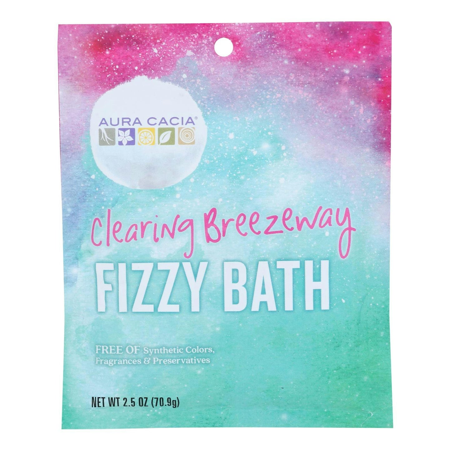 Aura Cacia - Fizz Bath Clear Breezwy 2.5 oz (Pack of 6)