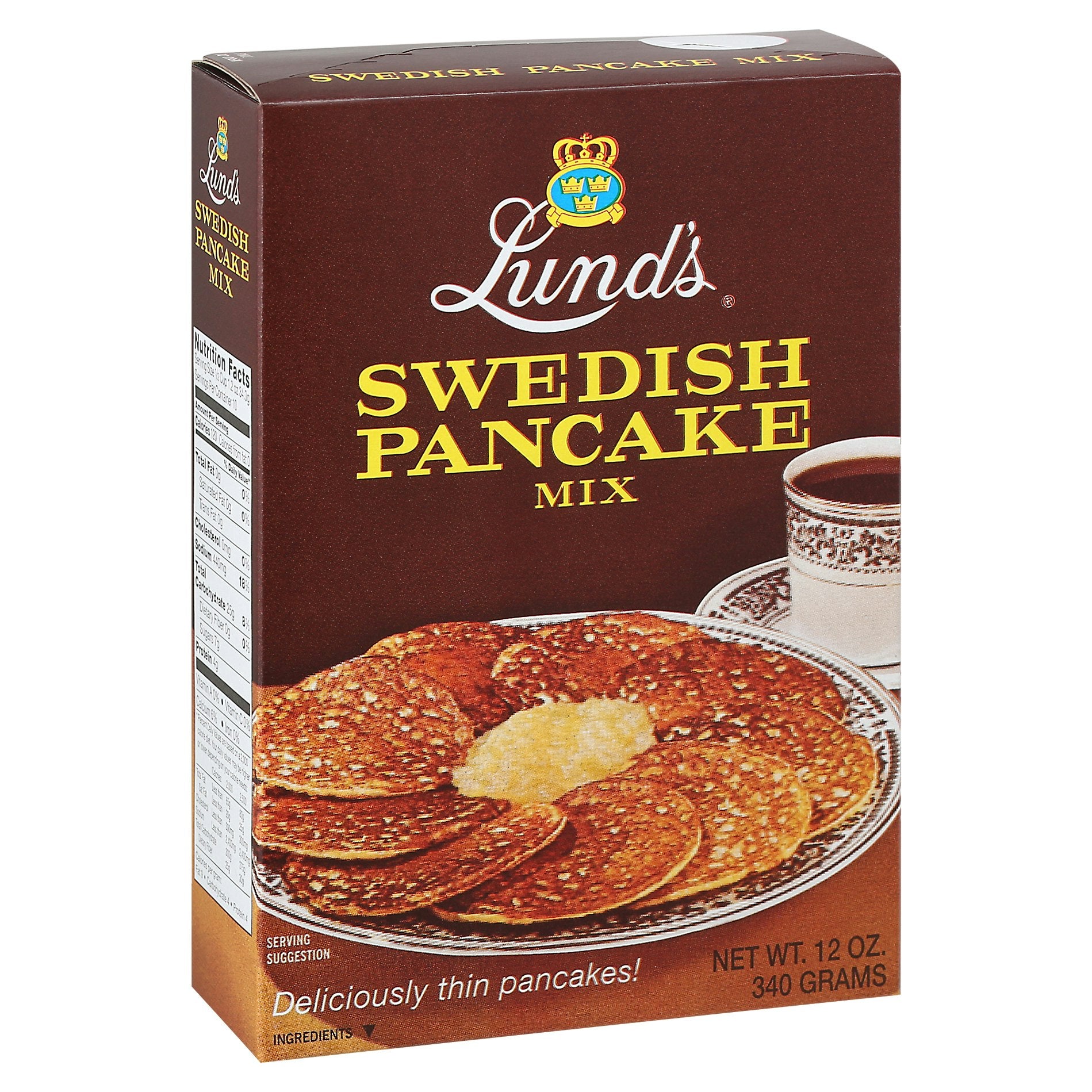 Lunds Mix Pancake Swedish 12 oz (Pack of 12)